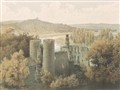Ruinen Hardenstein Farblithographie von W. Kortn nach W. Reifstahl bei Fredrichs 1860.jpg